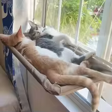 Cama Suspensa para Janela de Gatos – Rede com Ventosas para Descanso e Escalada