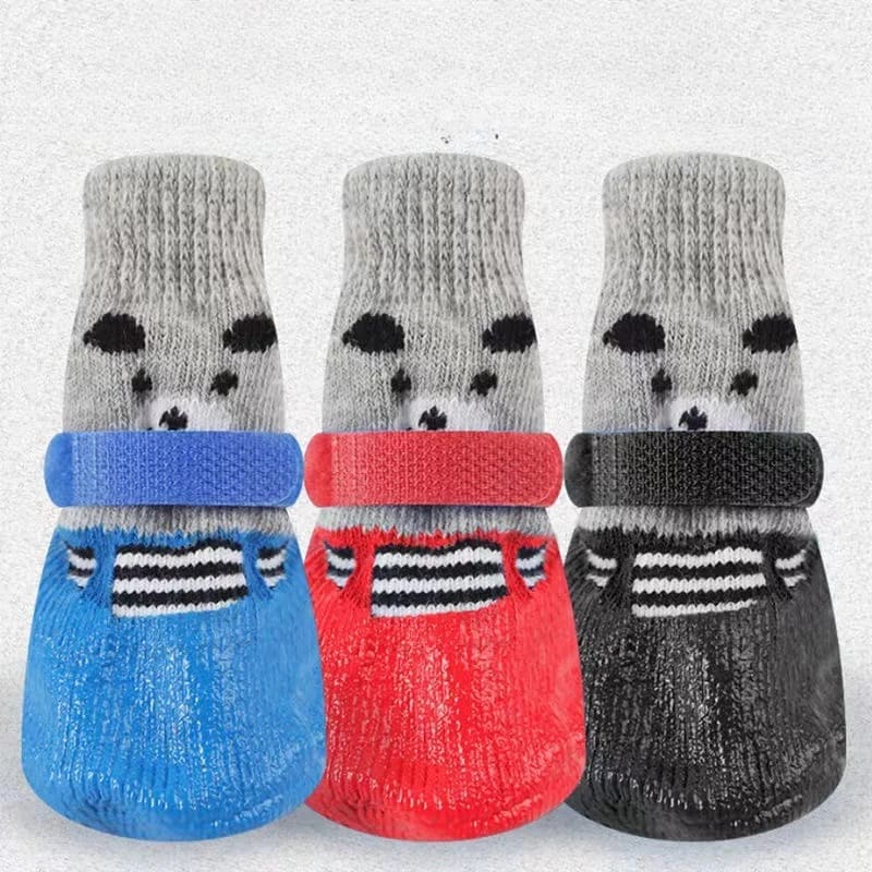 Sapatos, meias e arnês para cães pequenos, botas quentes, impermeáveis e antiderrapantes, como acessórios de colar para gatos e cães.