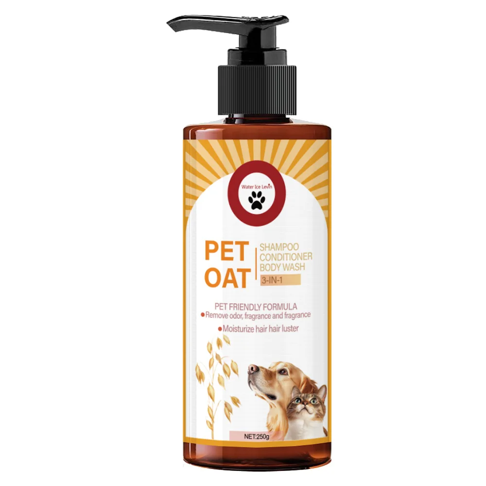 Shampoo para animais de estimação de 250g; Limpe pelos de animais de estimação, remove odor, faz o cabelo liso e não secura, tem fragrância de longa duração, shampoo especial para animais de estimação, banho, adequado