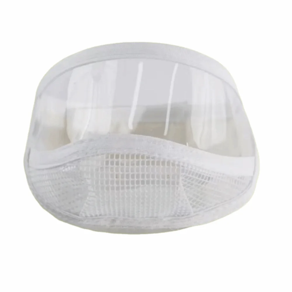Focinheira transparente ajustável e portátil para higiene de gatinhos, confortável e segura para aparar unhas.
