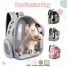 Mochila portátil para transporte de animais de estimação, com grande capacidade, para viagens com cães, com alças duplas e espaço respirável para passeios com o gato.