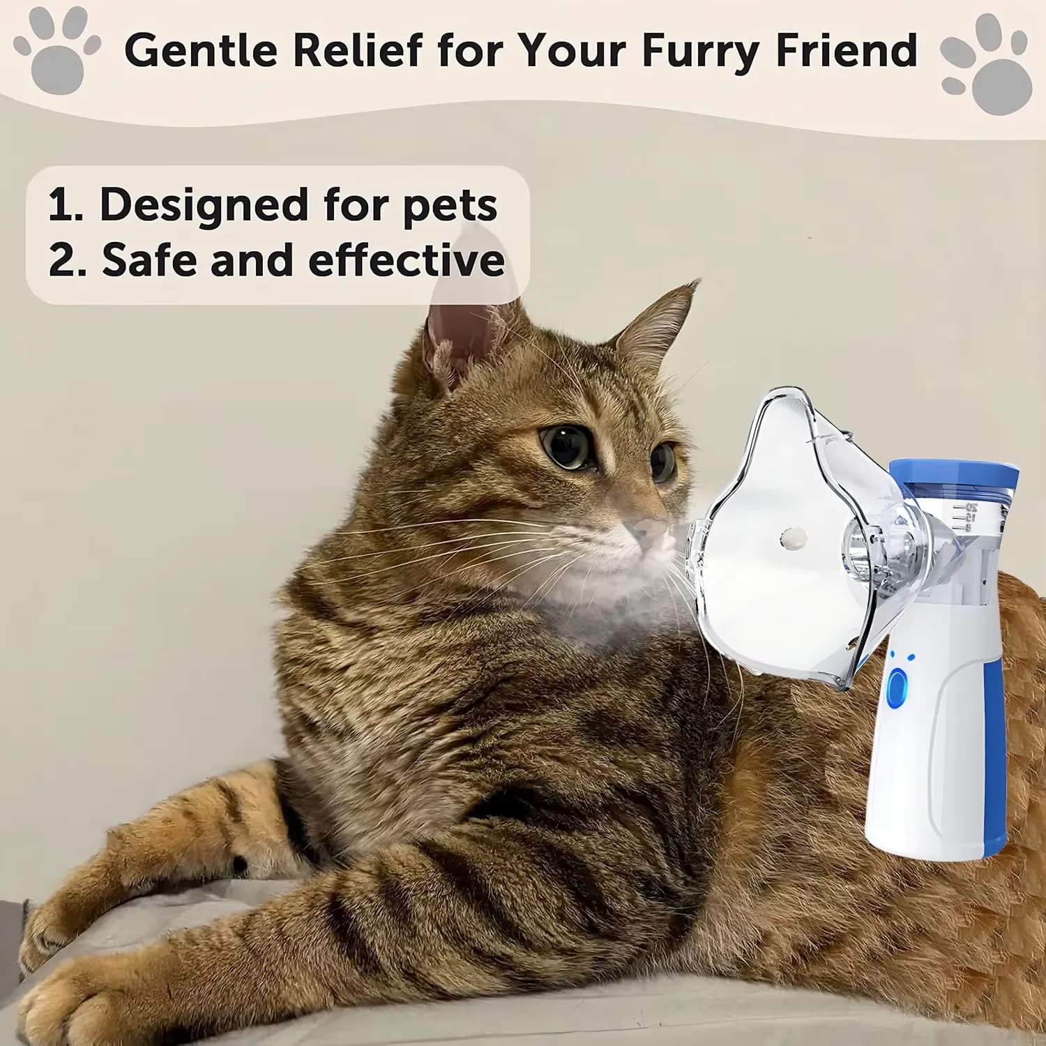 Nebulizador Inalador para Cães e Gatos – Auxílio à Terapia Respiratória Pet