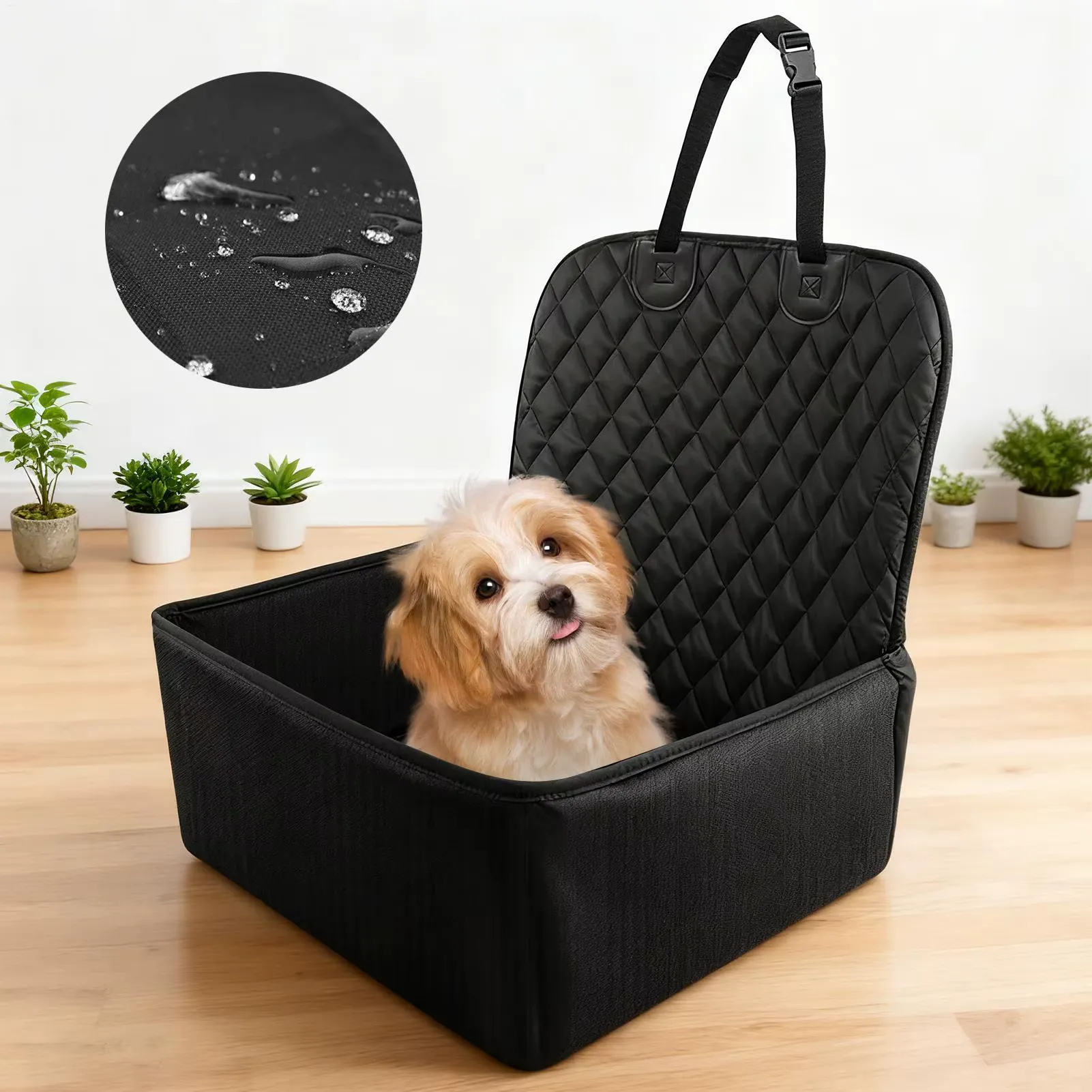 Cesta de transporte impermeável para cães, estilo rede, para viagens ao ar livre, segura para gatos e gatos, com capa resistente ao desgaste, acessório universal para carros.